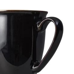 Elements Black Set of Four Coffee Mugs