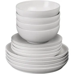 Elements Stone White 12-Piece Tableware Set