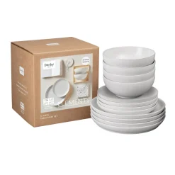 Elements Stone White 12-Piece Tableware Set