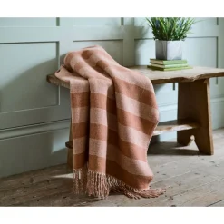 Outlet THE LYNDON COMPANY Elgin Throw White Rust