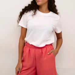 Sale KAFFE Elise Mid-Rise Casual Shorts