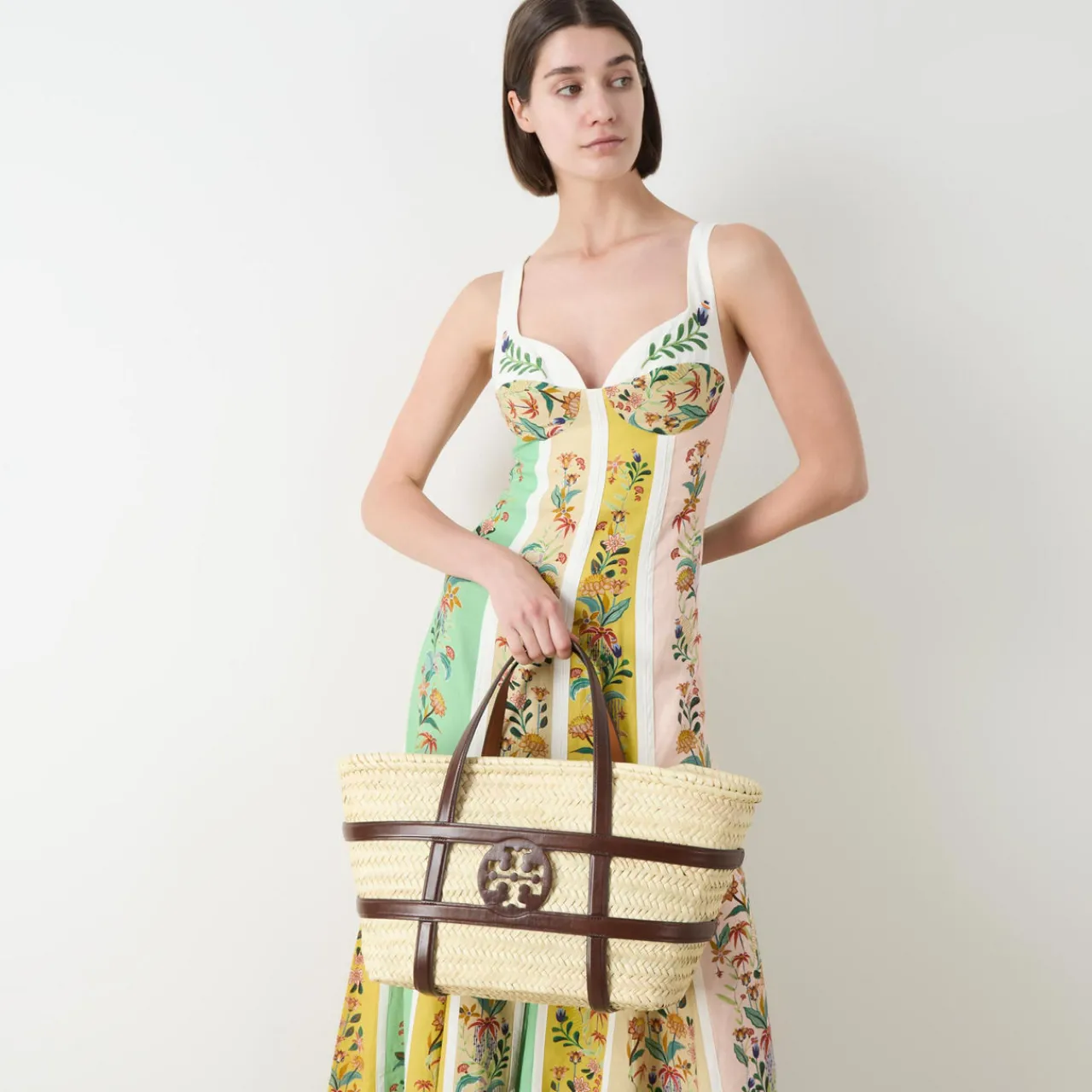 Hot TORY BURCH Ella Basket Bag