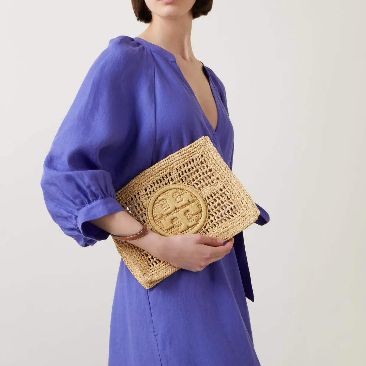 Ella Crochet Logo Pouch Bag