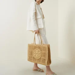 Outlet TORY BURCH Ella Large Crochet Tote