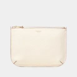 Ella Large Grained Leather Pouch