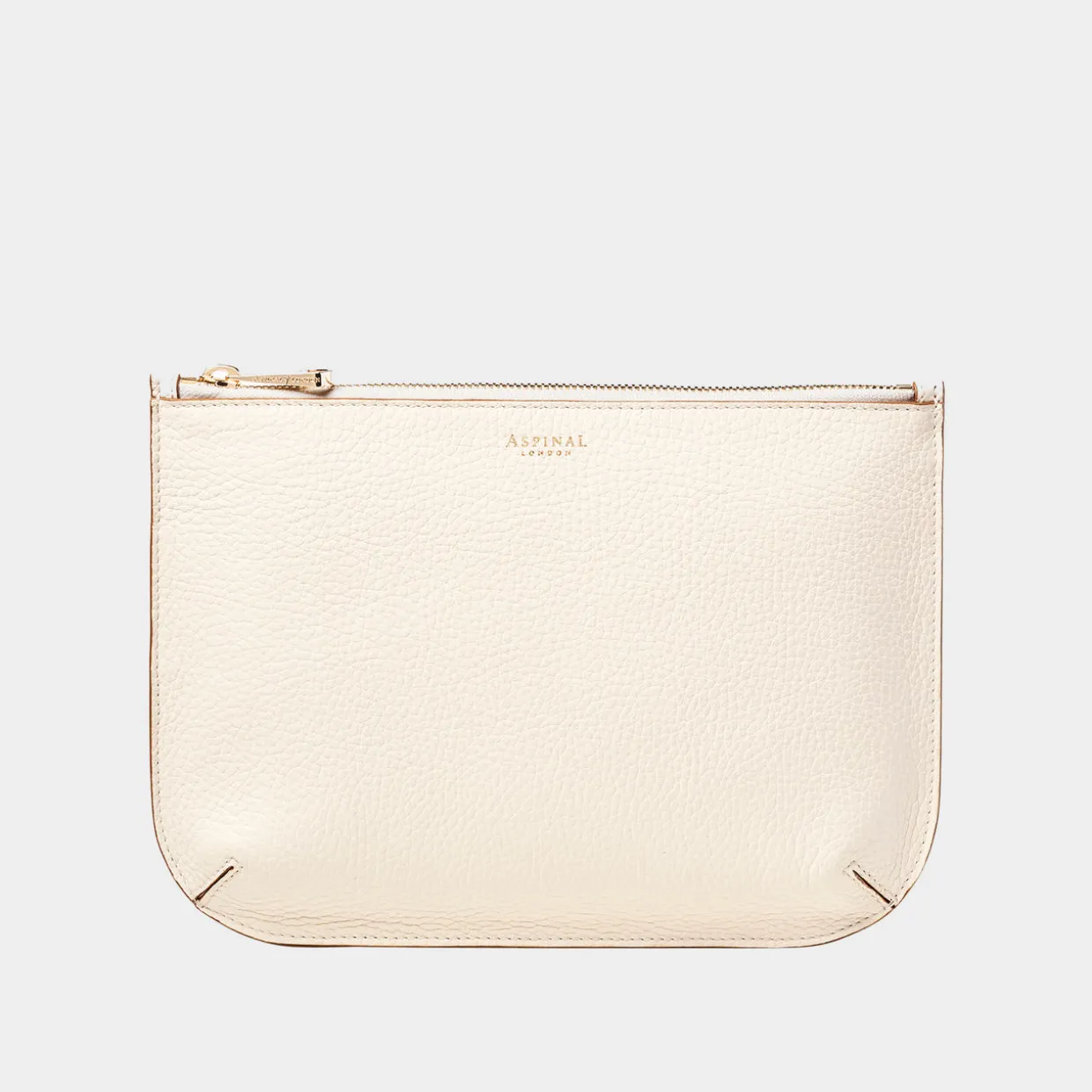 Ella Large Grained Leather Pouch