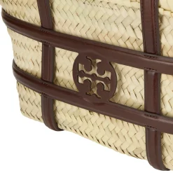 Discount TORY BURCH Ella Small Straw Basket Bag