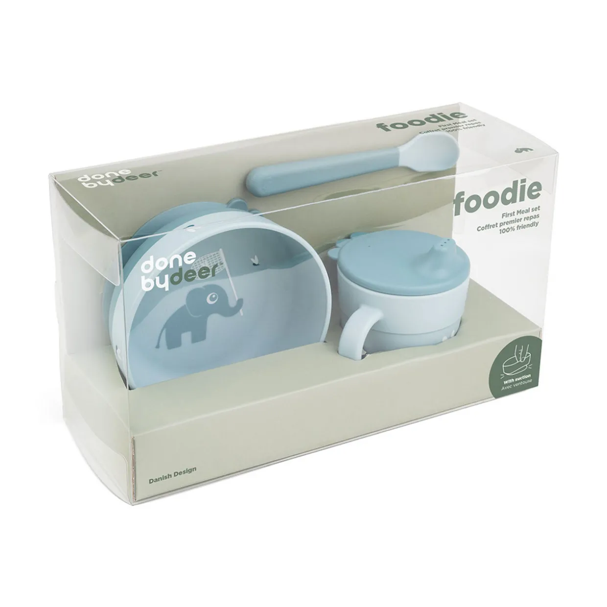 Elphee Blue Three-Piece Foodie First Meal Set