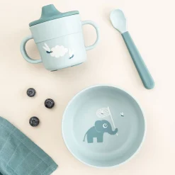 Elphee Blue Three-Piece Foodie First Meal Set