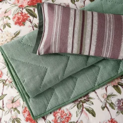 Elswyth Cushion Olive/Mulberry