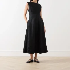 Embellished Jacquard Dress