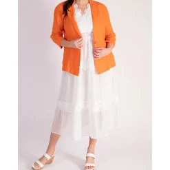 Embroidered Tiered Dress