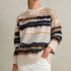 Discount REISS Emily Striped Sweater