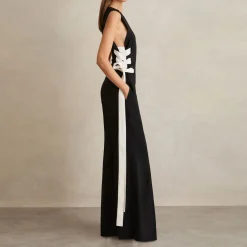 Hot REISS Emma Lace-Up Wide Leg Jumpsuit