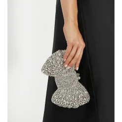 Enchant Embellished Bow Clutch