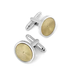 Discount ASPINAL OF LONDON Engraved Centre Round Cufflinks