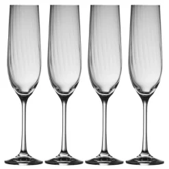 Erne Set of Four Champagne Flutes
