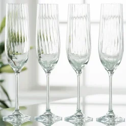 Erne Set of Four Champagne Flutes