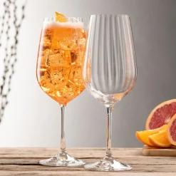 Discount GALWAY CRYSTAL Erne Spritz Goblet Pair