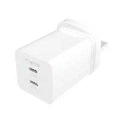 Essentials Duel USB-C 50w Plug White
