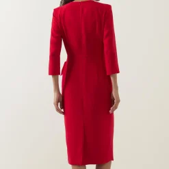 New CAROLINE KILKENNY Everly Flower Appliqué Pencil Dress