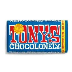 Clearance TONY'S CHOCOLONELY Extra Dark 70% Dark Chocolate Bar