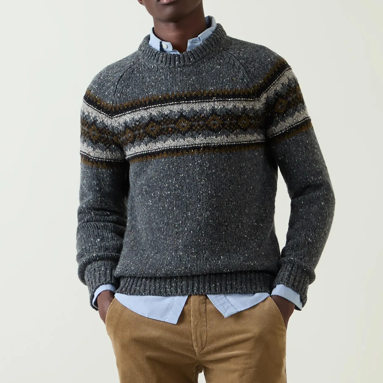 Fairisle Raglan Sweater