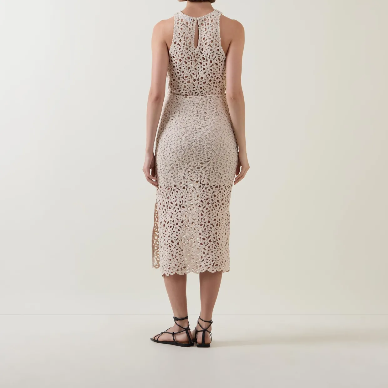 Falima High-Rise Crochet Skirt