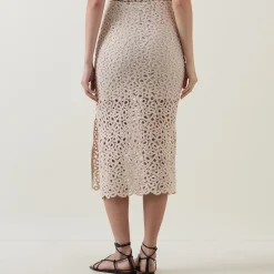 Falima High-Rise Crochet Skirt