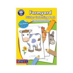 Farmyard Sticker Colouring Book