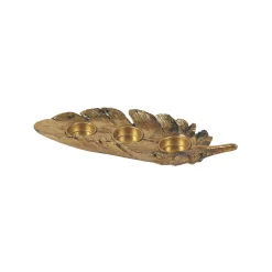 Feather T-Light Candle Holder