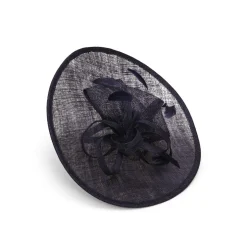 Feather-Detailed Disc Fascinator
