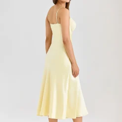 Sale HOUSE OF CB Felicity Satin Bias Cut Dress