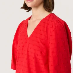 Fashion SOAKED IN LUXURY Felisia Textured Blouse