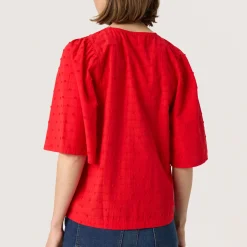 Fashion SOAKED IN LUXURY Felisia Textured Blouse