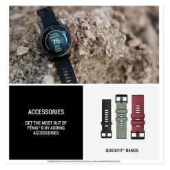 Fenix 8 43mm AMOLED Glass Whitestone