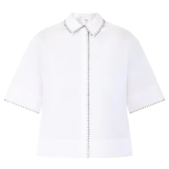 Online SELECTED FEMME Fia Cropped Shirt