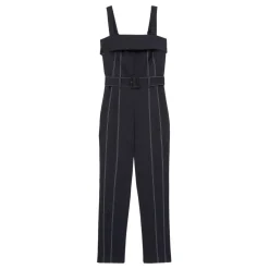 Fianna Contrast Stitch Structured Jumpsuit