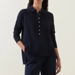 Online ELENA MIRÒ Fine Knit Polo Shirt