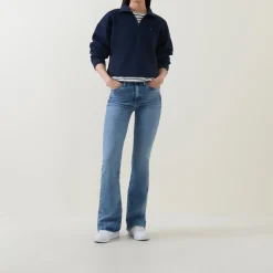 Clearance TOMMY JEANS Flag Logo Half-Zip Sweatshirt