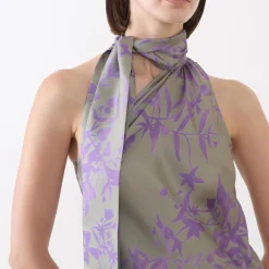 Flash Floral Scarf Dress