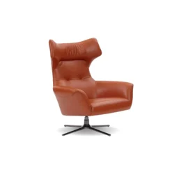 Fashion CASEYS FURNITURE Flavio Swivel Chair Burnt Orange