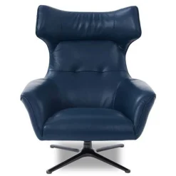 Flavio Swivel Chair Petrol Blue