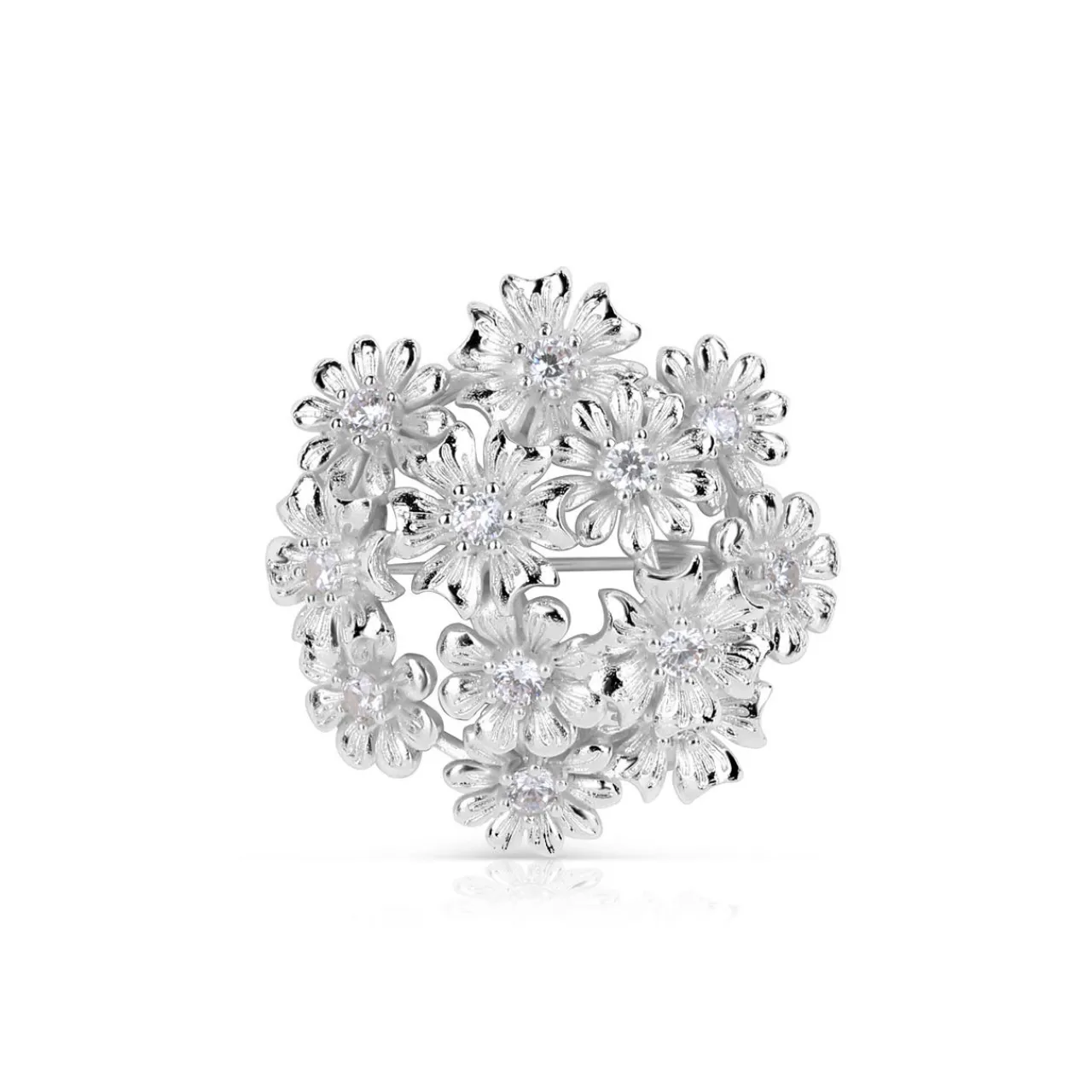 Sale NEWBRIDGE SILVERWARE Floral Cluster Brooch
