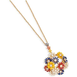 Floral Cluster Pendant Necklace