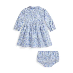 Floral Frill Shirt Dress & Bloomers 6-18 Months