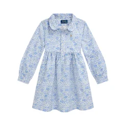 Hot POLO RALPH LAUREN Floral Frill Shirt Dress 4-6 Years