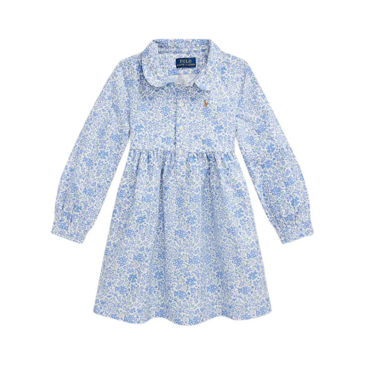 Hot POLO RALPH LAUREN Floral Frill Shirt Dress 4-6 Years