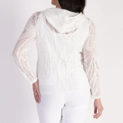 Best CHESCA Floral Lace Hoodie