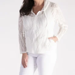 Best CHESCA Floral Lace Hoodie